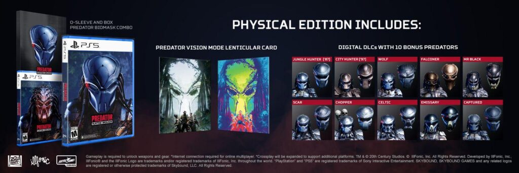 إصدار Predator: Hunting Grounds™ الفيزيائي لجهاز PS5 متوفر الآن!