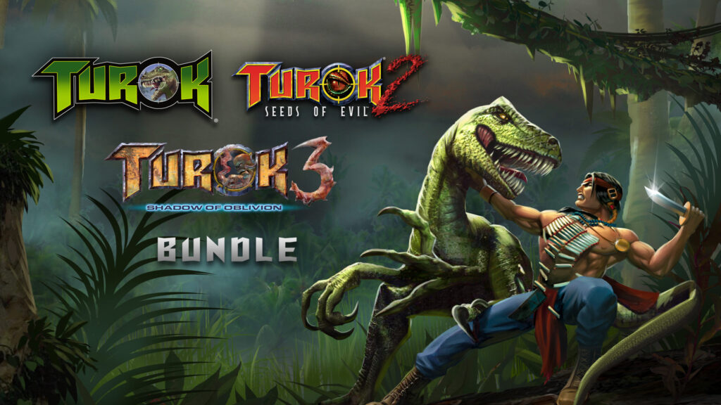 أعلنت Nightdive Studios وAtari عن إصدار النسخة المادية من حزمة Turok Trilogy المُعاد تصميمها
