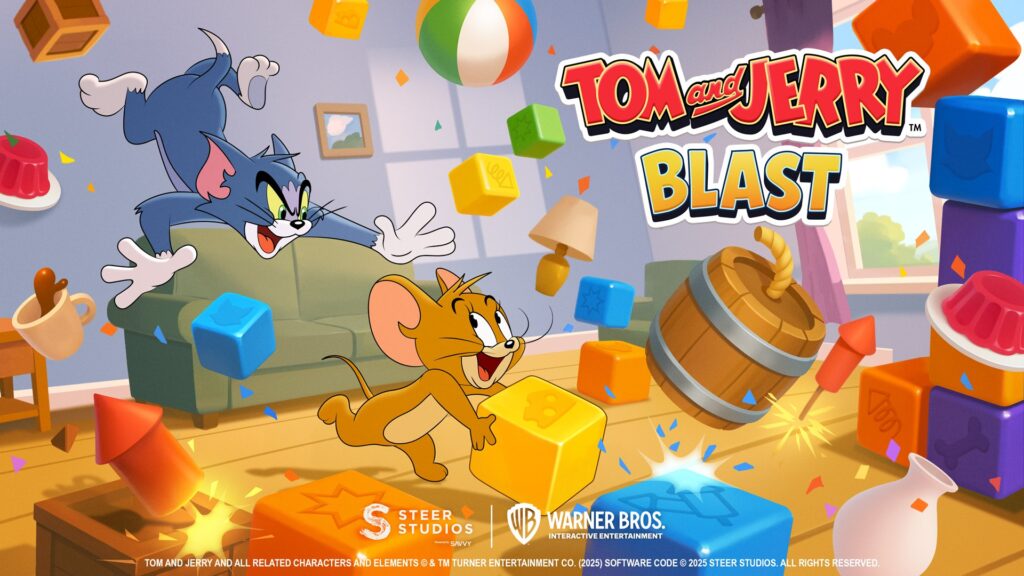 Steer Studios يعلن عن أول تعاون له مع Warner Bros لتطوير لعبة موبايل مستوحاة من Tom & Jerry