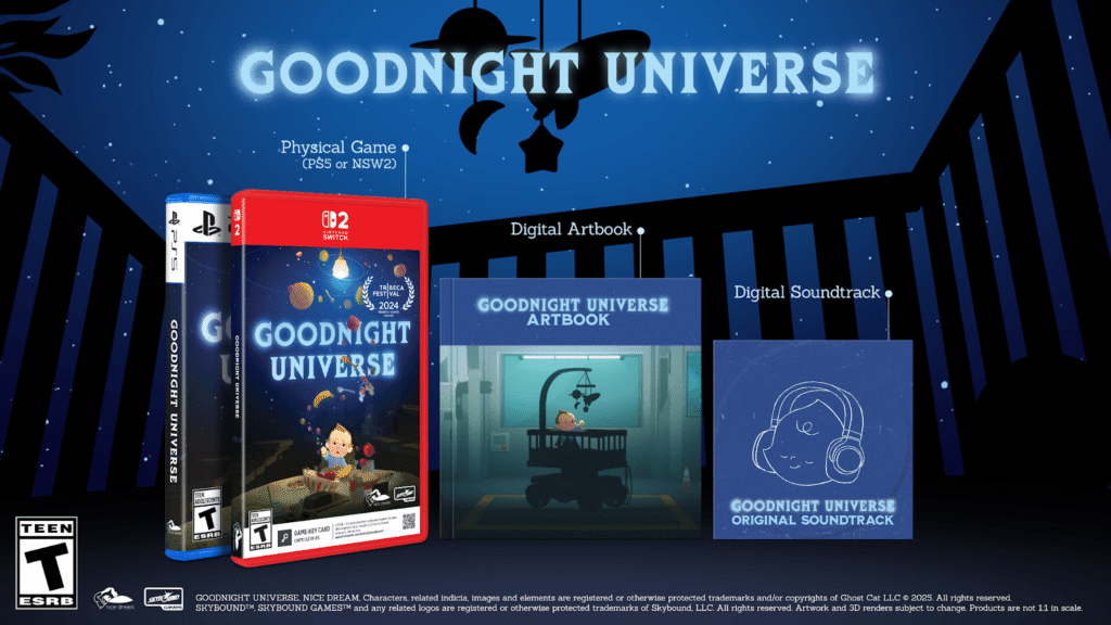 الإصدارات الفيزيائية لأجهزة الكونسول من لعبة Goodnight Universe متاحة الآن للطلب المسبق