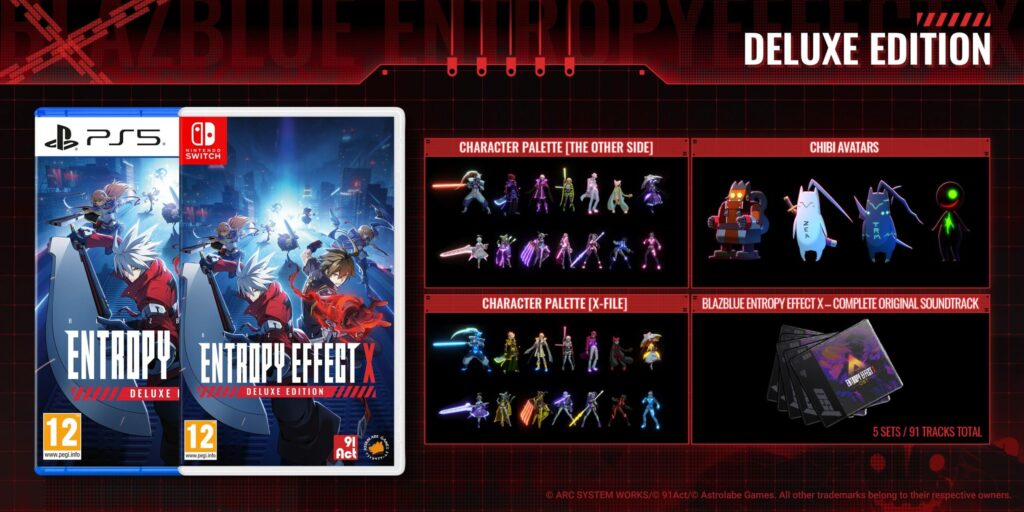 النسخة الفاخرة الفيزيائية من BlazBlue Entropy Effect X ستصل إلى PS5 وNintendo Switch في فبراير القادم