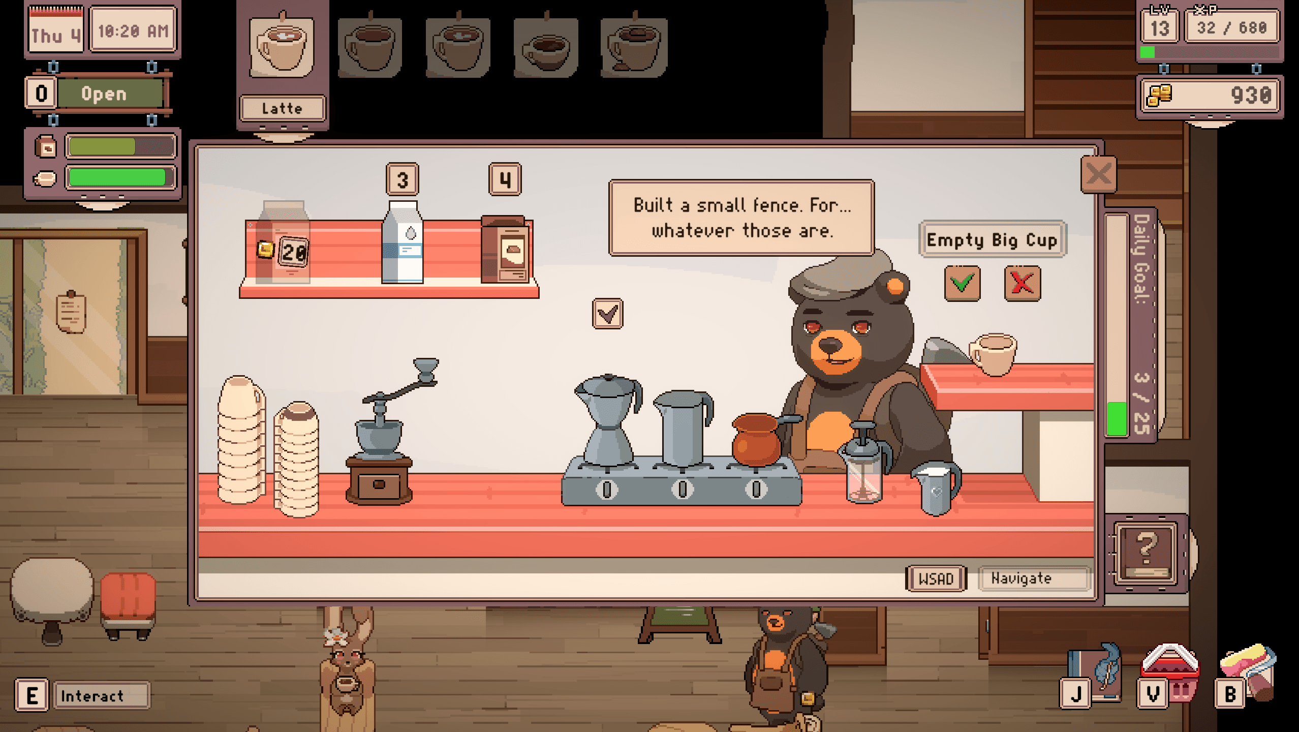 مراجعة Tailside: Cozy Cafe Sim (نسخة الوصول المبكر) 5 Tailside Cozy Cafe Sim 03 edit 12180479584154