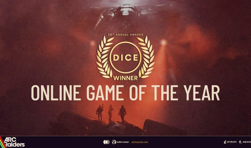 arc raiders wins online game of the year at the dice awards