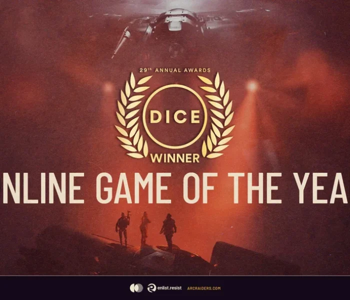 arc raiders wins online game of the year at the dice awards
