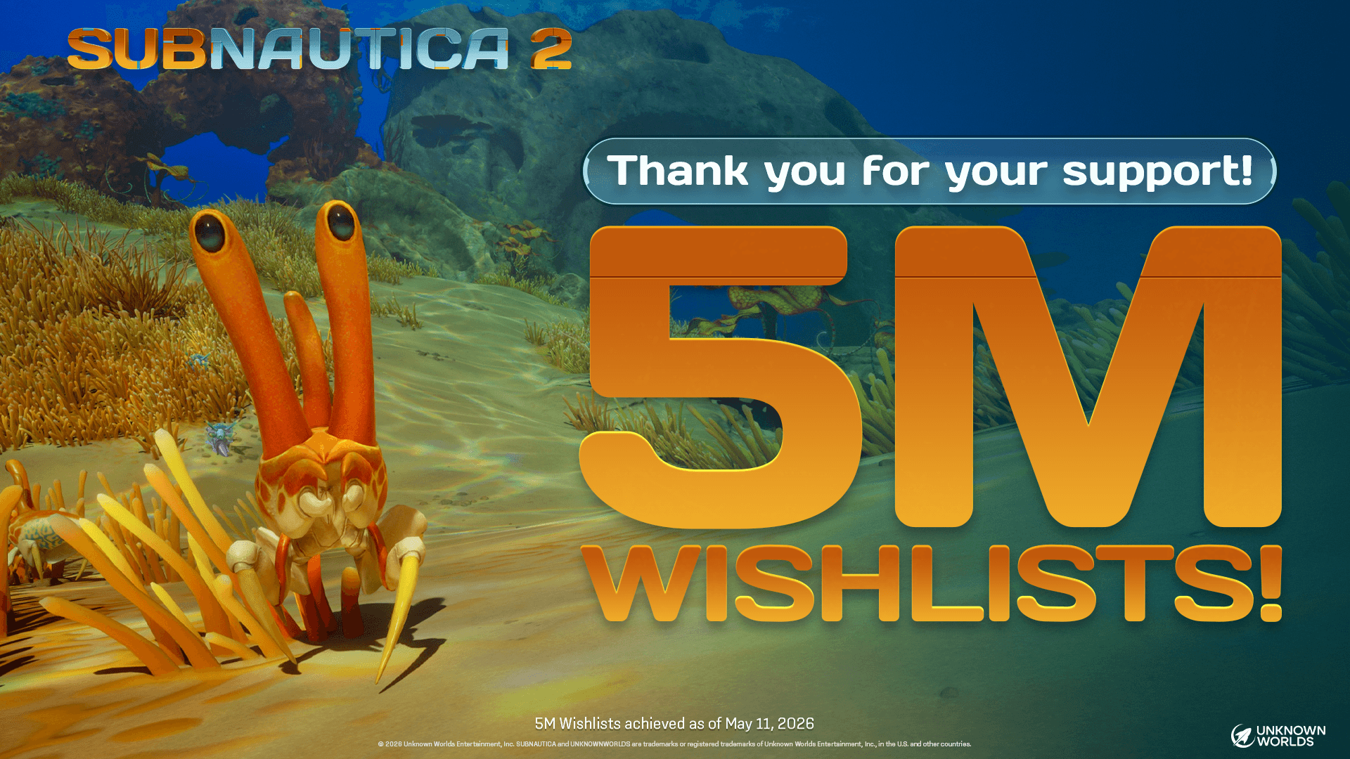 Subnautica 2 5 million whishlists