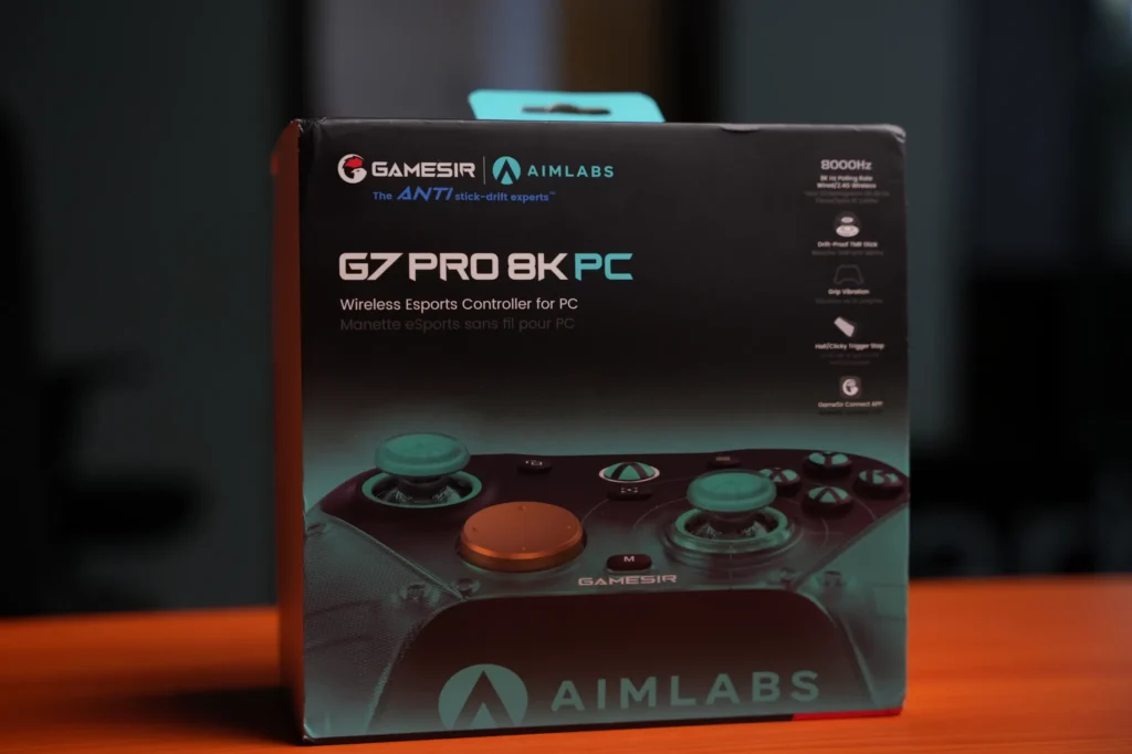مراجعة يد التحكم GameSir G7 8K Pro Aimlab