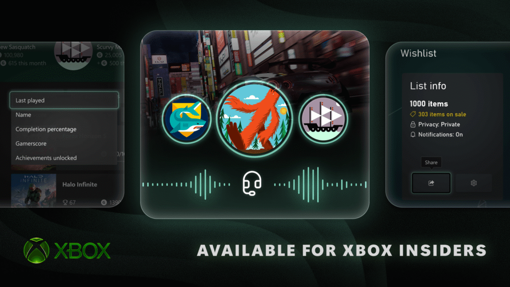 ميزات جديدة تصل إلى مشتركي XBOX Insiders